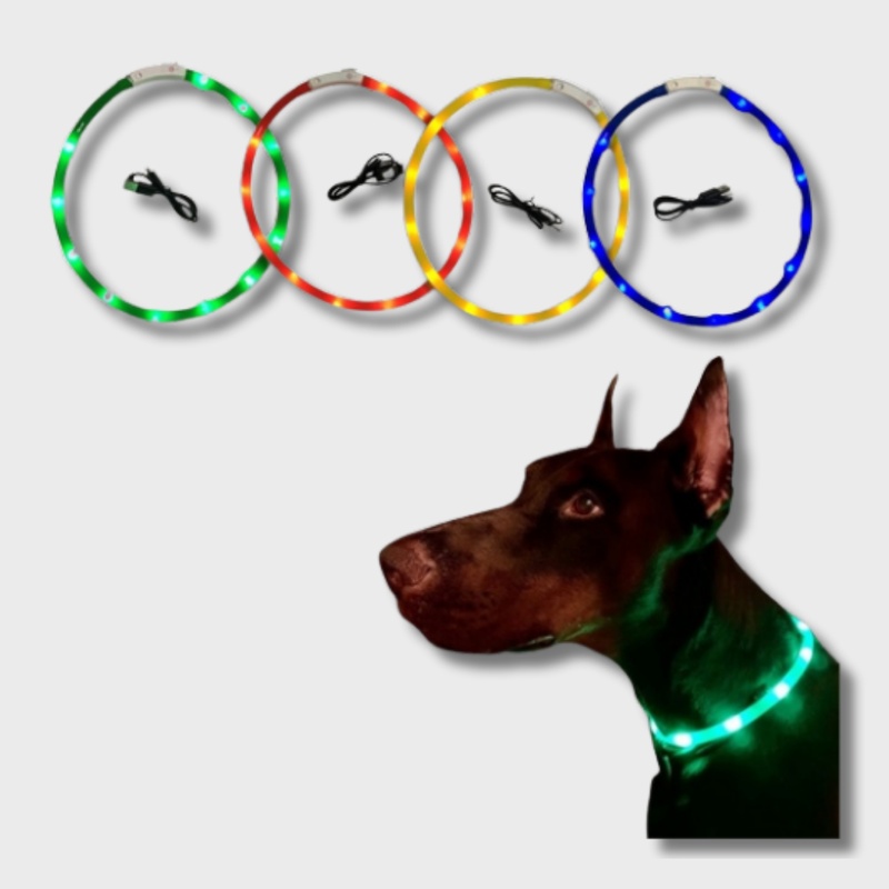 Ошейник светящийся (M)