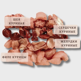 РАЦИОН №9.2 КОТИКИ.  КУРИЦА 100 г