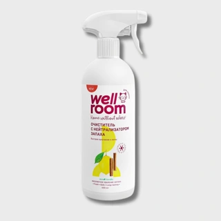 Очиститель с нейтрализатором запаха против кошачьих меток Wellroom, Цитрус и корица, 500 мл