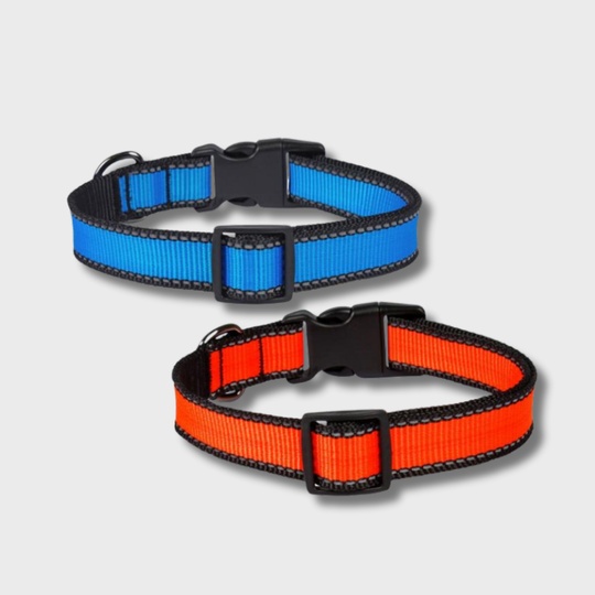 Ошейник LOOK светоотражающий (L (25 мм) 33-55см, Оранжевый)