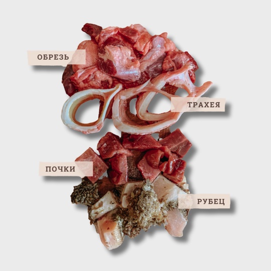 Рацион №4 Без овощей. Говядина 350 г