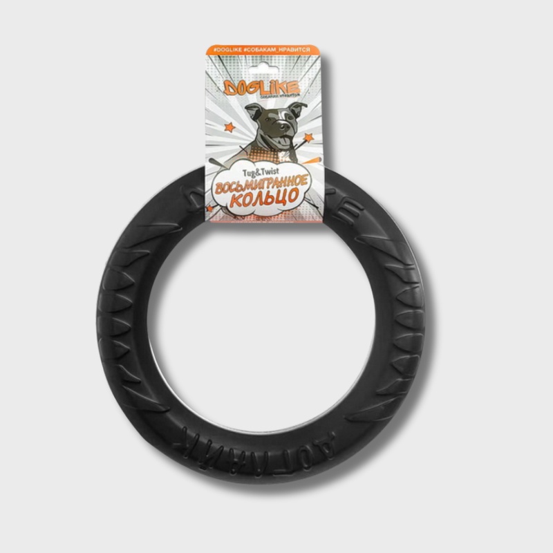 Снаряд Кольцо 8-мигранное Doglike усиленное черное (Средний)