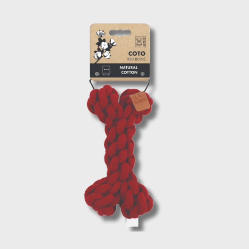 Игрушка для собак COTO косточка, цвет в ассортименте, 19 см, MPETS