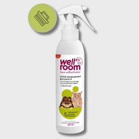 Спрей-кондиционер от колтунов и спутывания шерсти Wellroom