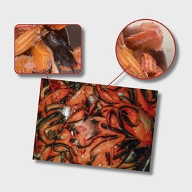 Обрезь красной рыбы БЛОК (ДО 4-х блоков)