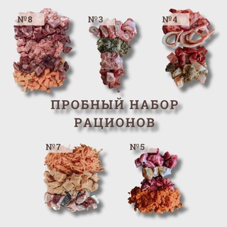 ПРОБНЫЙ НАБОР РАЦИОНОВ (10шт по 500г)